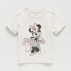 Toddler Girls Crew Neck Short Sleeve Regular Fit Belle Princess Moana Graphic T-Shirt