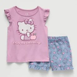Toddler Girls Hello Kitty 2-pc. Short Set