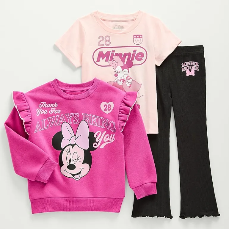 Toddler Girls Minnie Mouse 3-pc. Pant Set