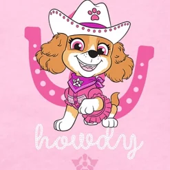 Toddler Girls Round Neck Short Sleeve Regular Fit Paw Patrol Graphic T-Shirt