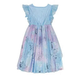 Toddler Girls Satin Short Sleeve Crew Neck Bluey Nightgown