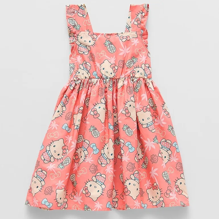Toddler Girls Sleeveless Hello Kitty A-Line Dress