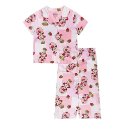Toddler Girls Strawberry Shortcake V-Neck Short Sleeve 2-pc. Pajama Set