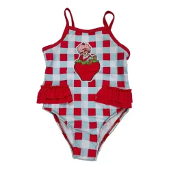 Toddler Girls Strawberry Shortcake Sleeveless Toddler One Piece Swimsuit