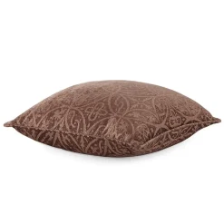 Tonal Feather Filled Medalion Square Throw Pillow