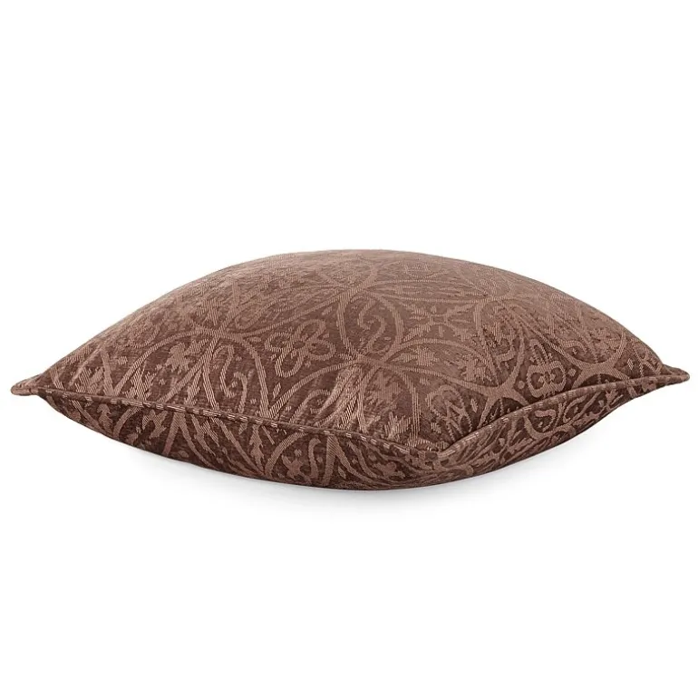 Tonal Feather Filled Medalion Square Throw Pillow