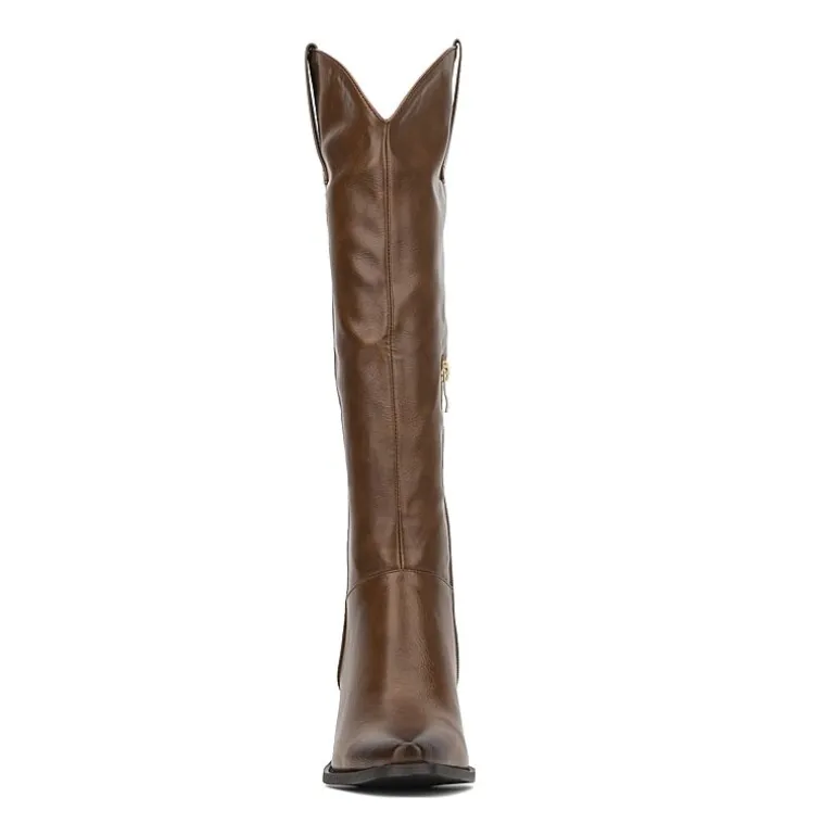 Torgeis Womens Arizona Block Heel Dress Boots