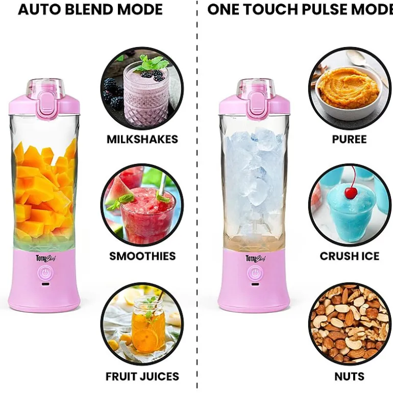 Total Chef Cordless USB Portable Blender 20 oz