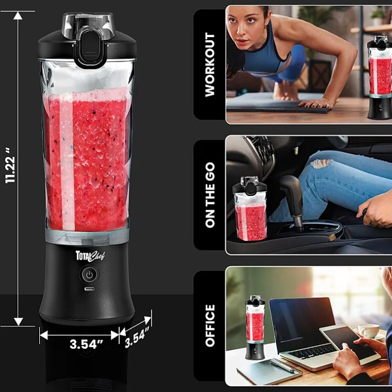 Total Chef Cordless USB Portable Blender 20 oz
