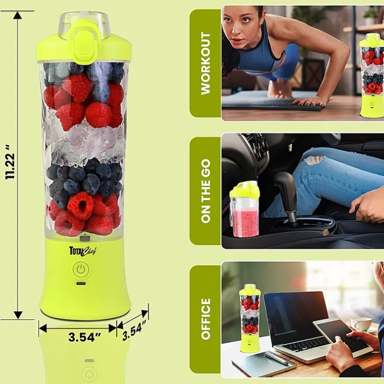 Total Chef Cordless USB Portable Blender 20 oz