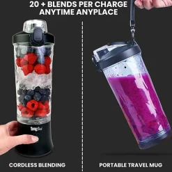 Total Chef Cordless USB Portable Blender 20 oz