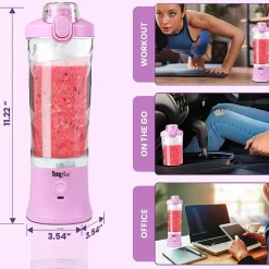 Total Chef Cordless USB Portable Blender 20 oz