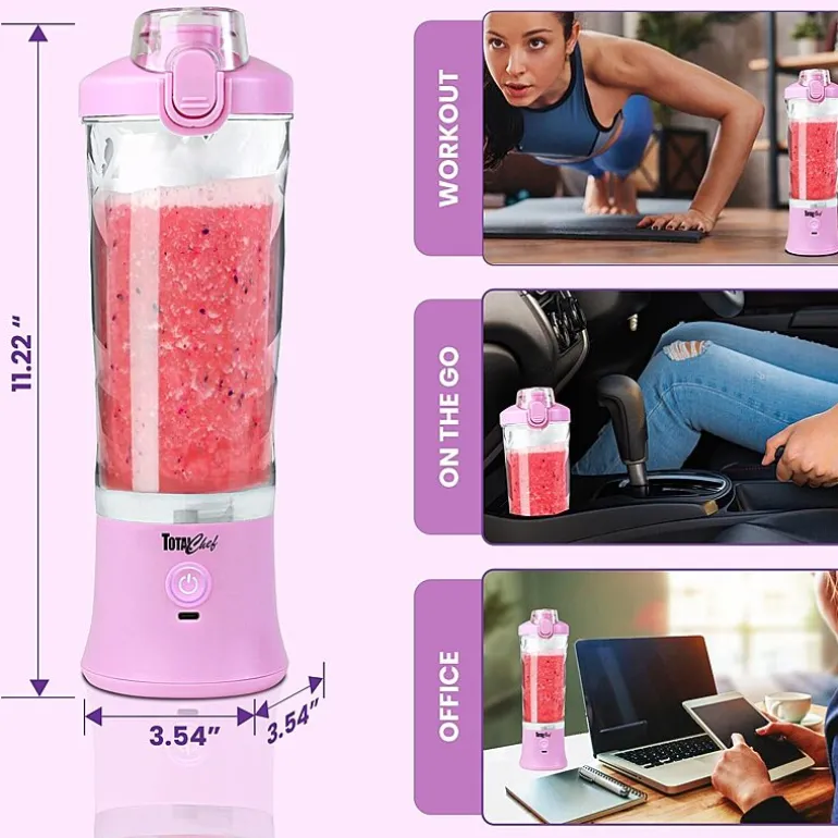 Total Chef Cordless USB Portable Blender 20 oz