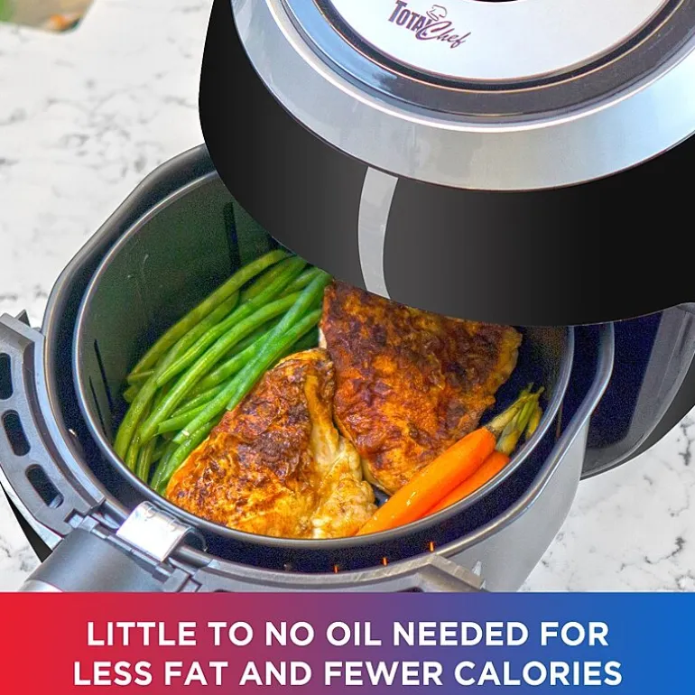 Total Chef Electric Air Fryer- 7 Cooking Presets- Digital Touch Controls