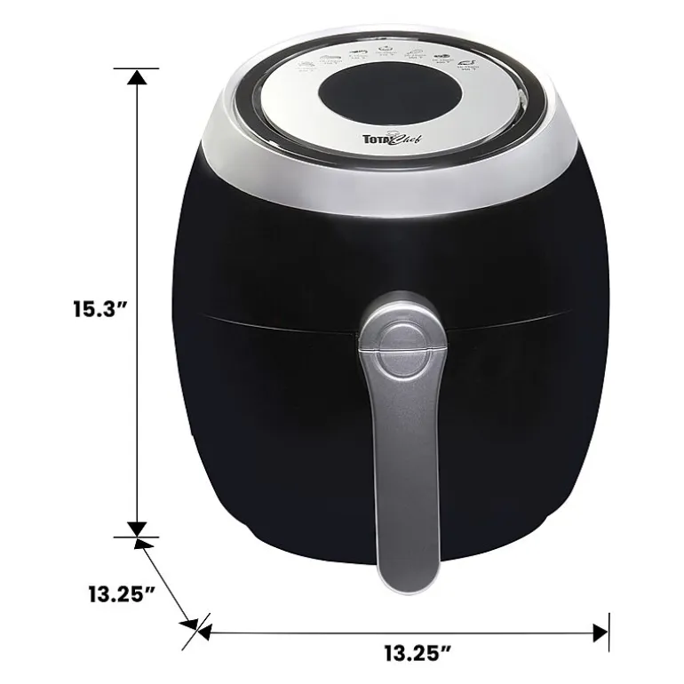 Total Chef Electric Air Fryer- 7 Cooking Presets- Digital Touch Controls