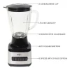 Total Chef 6-Speed Countertop Blender with Glass Jar- 6-cup- 500 Watts