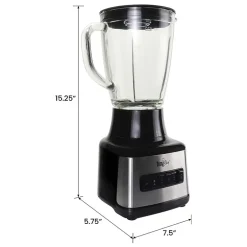 Total Chef 6-Speed Countertop Blender with Glass Jar- 6-cup- 500 Watts