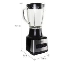 Total Chef 6-Speed Countertop Blender with Glass Jar- 6-cup- 500 Watts