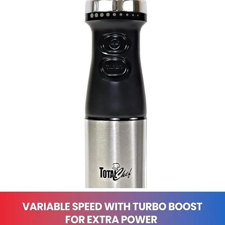 Total Chef Variable Speed Immersion Blender with Turbo Boost- 225 Watts