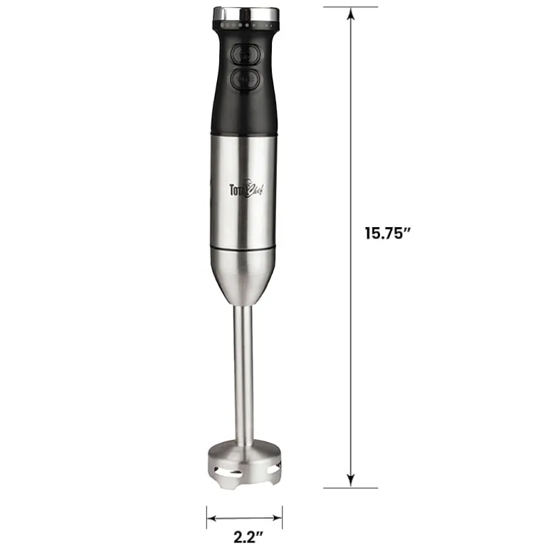 Total Chef Variable Speed Immersion Blender with Turbo Boost- 225 Watts