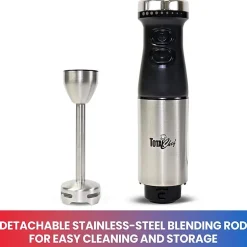 Total Chef Variable Speed Immersion Blender with Turbo Boost- 225 Watts