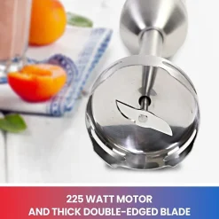 Total Chef Variable Speed Immersion Blender with Turbo Boost- 225 Watts