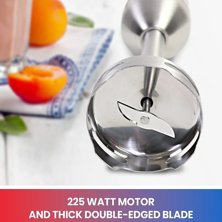 Total Chef Variable Speed Immersion Blender with Turbo Boost- 225 Watts