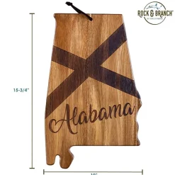 Totally Bamboo Origins State Shaped Serving and Cutting Board