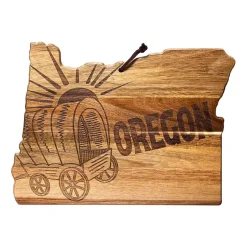 Totally Bamboo Origins State Shaped Serving and Cutting Board