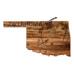 Totally Bamboo Origins State Shaped Serving and Cutting Board