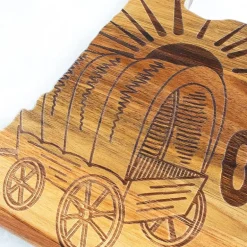 Totally Bamboo Origins State Shaped Serving and Cutting Board