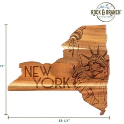 Totally Bamboo Origins State Shaped Serving and Cutting Board