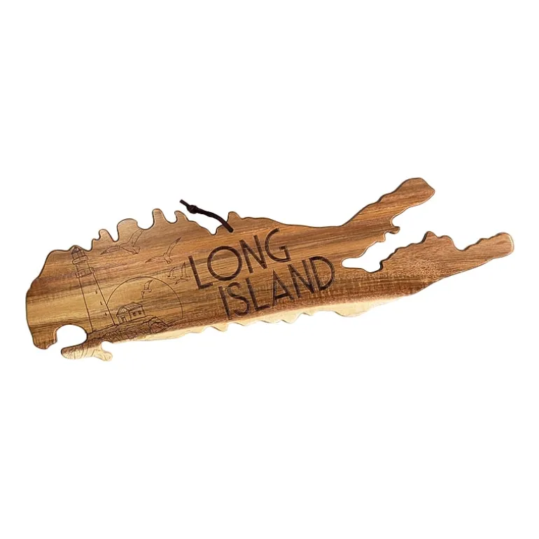 Totally Bamboo Origins State Shaped Serving and Cutting Board
