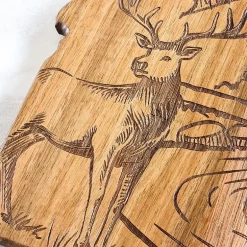 Totally Bamboo Origins State Shaped Serving and Cutting Board