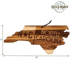 Totally Bamboo Origins State Shaped Serving and Cutting Board