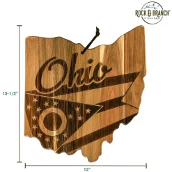 Totally Bamboo Origins State Shaped Serving and Cutting Board