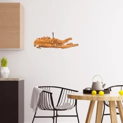 Totally Bamboo Origins State Shaped Serving and Cutting Board