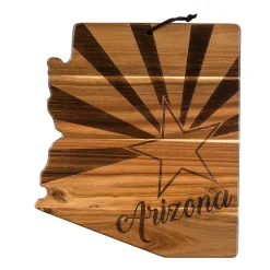 Totally Bamboo Origins State Shaped Serving and Cutting Board
