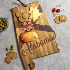 Totally Bamboo Origins State Shaped Serving and Cutting Board