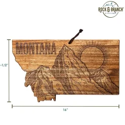 Totally Bamboo Origins State Shaped Serving and Cutting Board