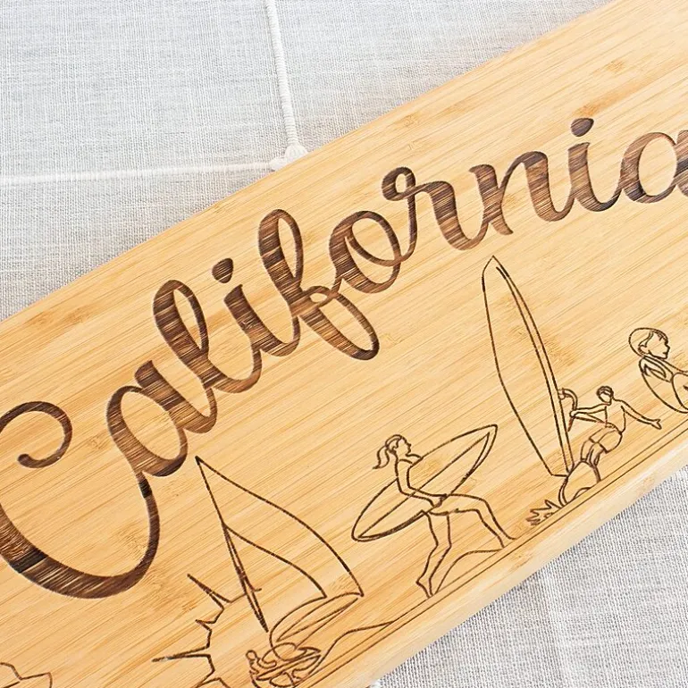Totally Bamboo State Cutting and Charcuterie Board