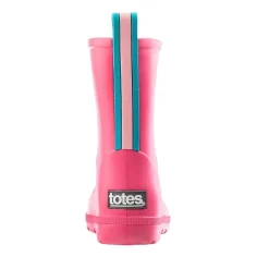Totes Little & Big Kid Unisex Charley Waterproof Slip Resistant Flat Heel Rain Boots