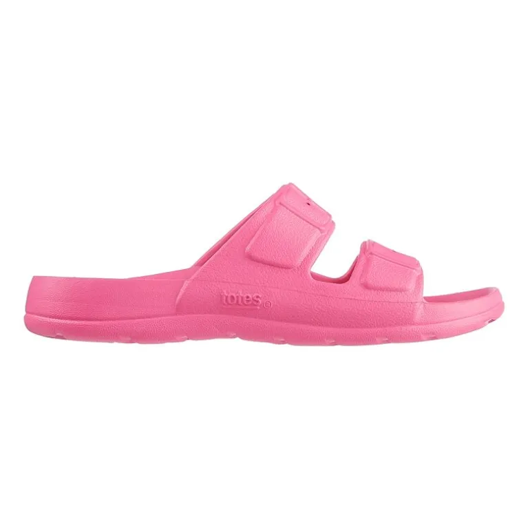 Totes Little & Big Kid Unisex Molded Double Buckle Slide Sandals