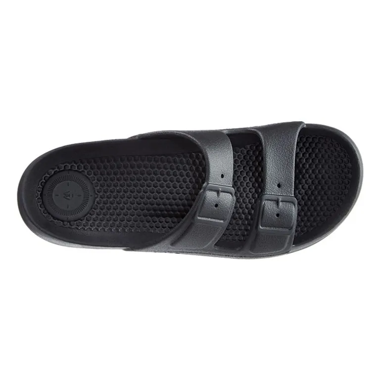 Totes Little & Big Kid Unisex Molded Double Buckle Slide Sandals