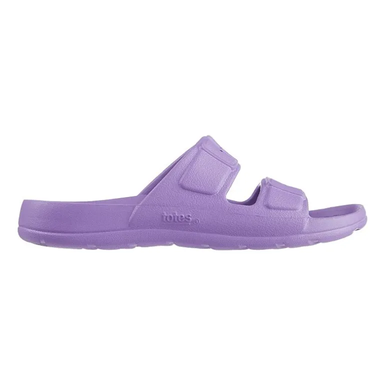 Totes Little & Big Kid Unisex Molded Double Buckle Slide Sandals