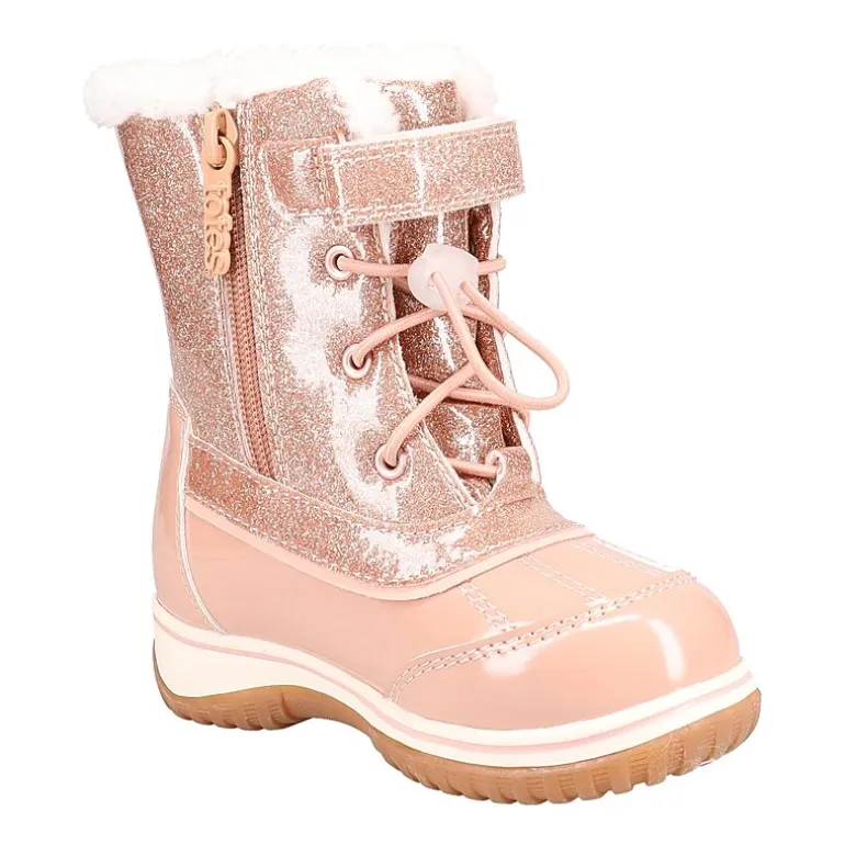 Totes Toddler Girls Quackquack Waterproof Insulated Flat Heel Winter Boots