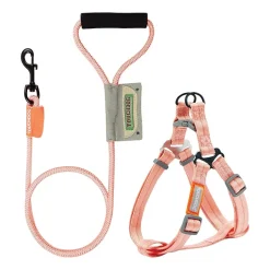 Touchdog Macaron' 2-In-1 Durable Nylon Leash Dog Harness