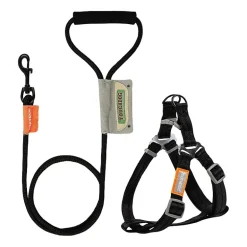 Touchdog Macaron' 2-In-1 Durable Nylon Leash Dog Harness