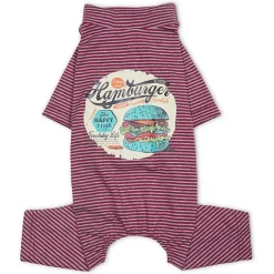 Touchdog Onesie Lightweight Breathable Printed Full Body Pet Dog T-Shirt Pajamas