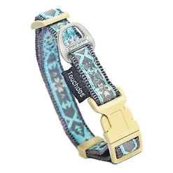 Touchdog Shape Patterned' Tough Stitched Embroidered Collar Dog Leash